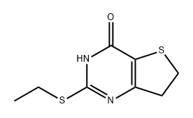 Thieno[3,2-d]pyrimidin-4(3H)-one, 2-(ethylthio)-6,7-dihydro- 结构式