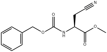 Propanoic acid, 3-cyano-2-[[(phenylmethoxy)carbonyl]amino]-, methyl ester, (2S)- 结构式