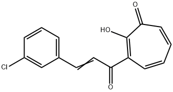 3-(3-苯氧基基肉桂酰基)卓酚酮 结构式