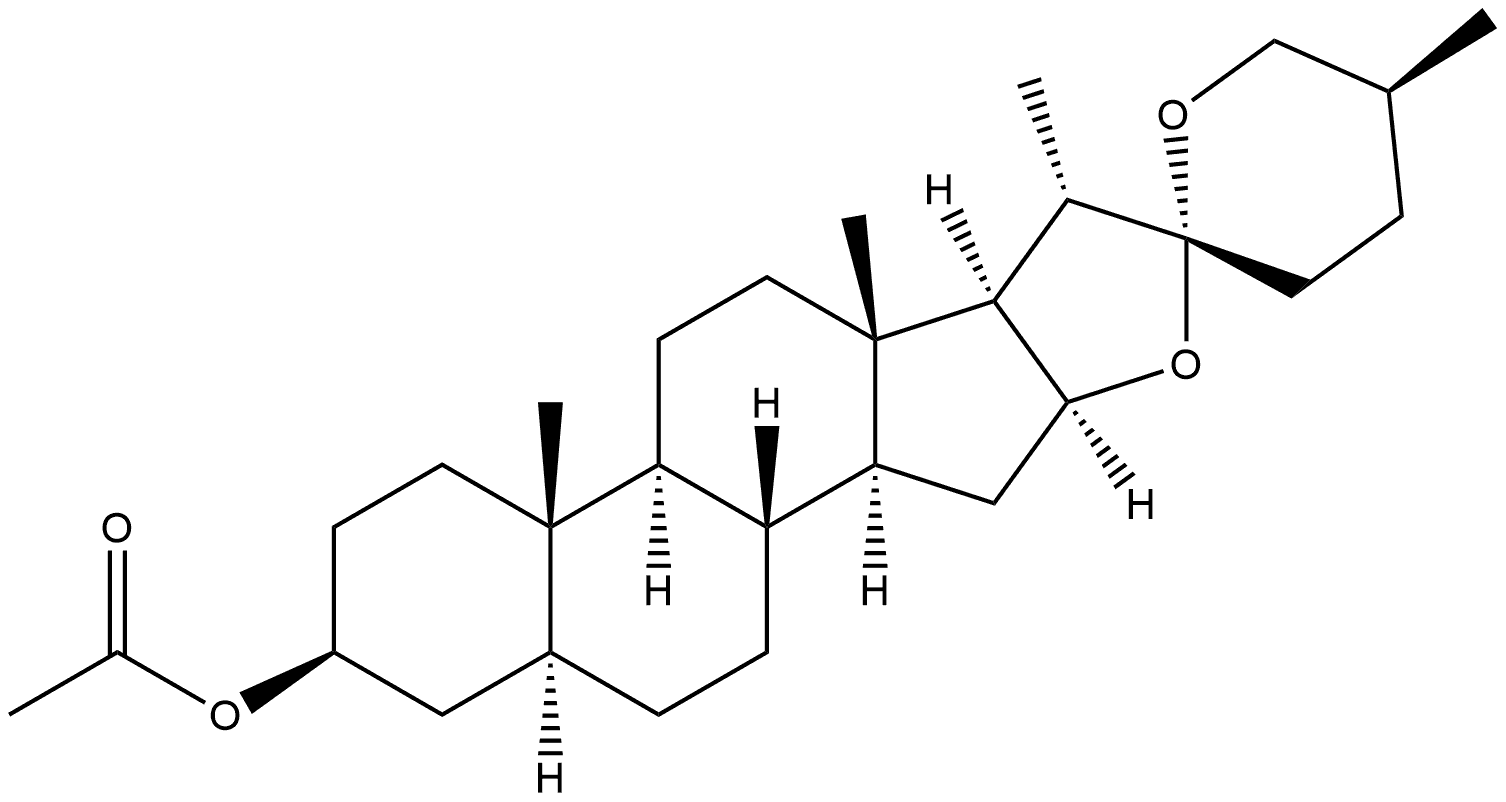 spirostan-3-yl acetate 结构式