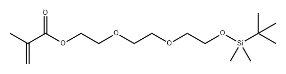 2-Propenoic acid, 2-methyl-, 10,10,11,11-tetramethyl-3,6,9-trioxa-10-siladodec-1-yl ester 结构式