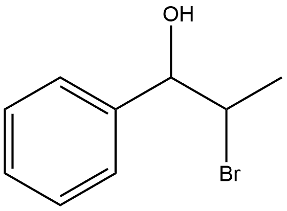 Benzenemethanol, α-(1-bromoethyl)- 结构式