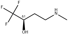 (R)-1,1,1-三氟-4-(甲氨基)丁-2-醇 结构式