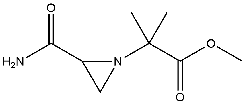 2-(2-氨基甲酰基氮丙啶-1-基)-2-甲基丙酸甲酯 结构式