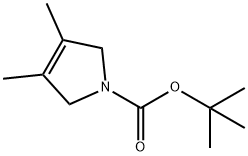 1H-Pyrrole-1-carboxylic acid, 2,5-dihydro-3,4-dimethyl-, 1,1-dimethylethyl ester 结构式