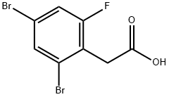 Benzeneacetic acid, 2,4-dibromo-6-fluoro- 结构式