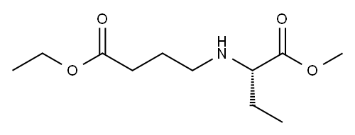 Butanoic acid, 2-[(4-ethoxy-4-oxobutyl)amino]-, methyl ester, (2S)- 结构式