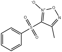 4-methyl-3-(phenylsulfonyl)furoxan 结构式