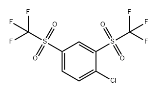 Benzene, 1-chloro-2,4-bis[(trifluoromethyl)sulfonyl]- 结构式