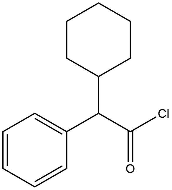 Benzeneacetyl chloride, α-cyclohexyl- 结构式