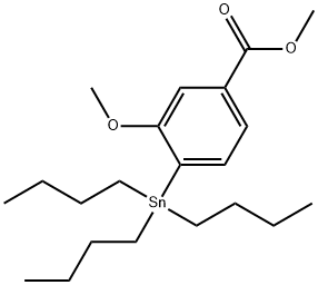 methyl 3-methoxy-4-(tributylstannyl)benzoate 结构式