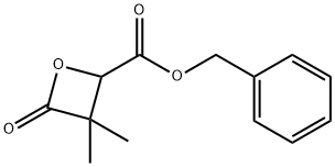 3,3-二甲基-4-氧代氧杂环丁烷-2-甲酸苄酯 结构式