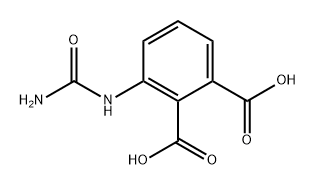 1,2-Benzenedicarboxylic acid, 3-[(aminocarbonyl)amino]- 结构式