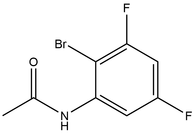 N-(2-bromo-3,5-difluorophenyl)acetamide 结构式