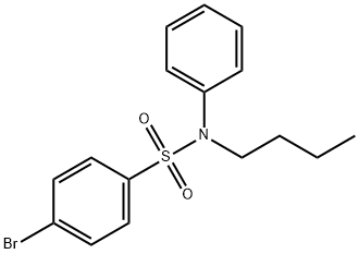 4-溴-N-丁基-N-苯基-苯磺酰胺 结构式