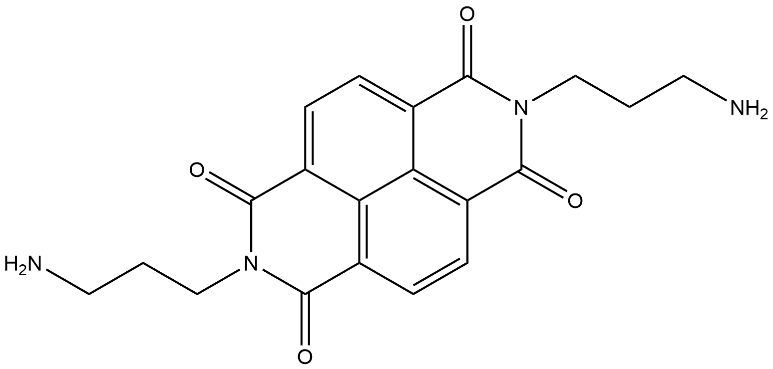 N,N'-BIS(AMINOPROPYL)-1,8:4,5-NAPHTHALENETETRACARBOXYLICDIIMIDE 结构式