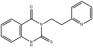 4(1H)-喹唑啉酮,2,3-二氢-3-[2-(2-吡啶基)乙基]-2-硫代 结构式