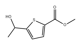 5-(1-羟乙基)噻吩-2-羧酸甲酯 结构式