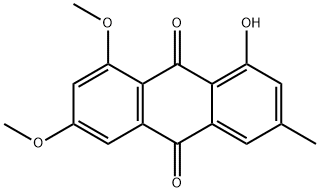 9,10-Anthracenedione, 1-hydroxy-6,8-dimethoxy-3-methyl- 结构式