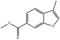 3-甲基苯并呋喃-6-羧酸甲酯 结构式