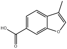 3-甲基苯并呋喃-6-羧酸 结构式