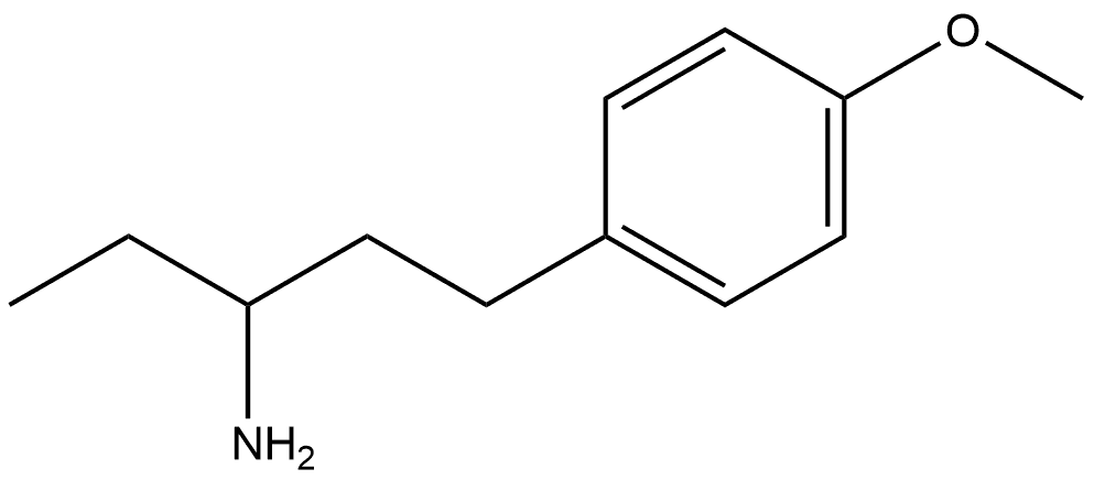 Benzenepropanamine, α-ethyl-4-methoxy- 结构式