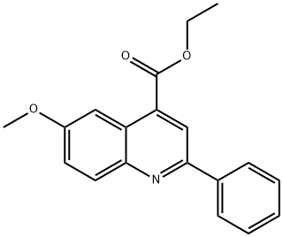 2-环己基-6-甲氧基-4-喹啉甲酸甲酯 结构式