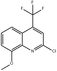 Quinoline, 2-chloro-8-methoxy-4-(trifluoromethyl)- 结构式