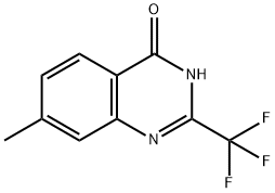 7-Methyl-2-(trifluoromethyl)quinazolin-4(3H)-one 结构式