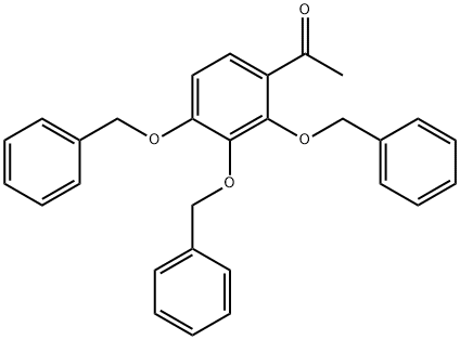 Ethanone, 1-[2,3,4-tris(phenylmethoxy)phenyl]- 结构式