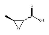 2-Oxiranecarboxylic acid, 3-methyl-, (2R,3S)- 结构式