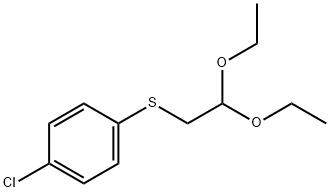 Benzene, 1-chloro-4-[(2,2-diethoxyethyl)thio]- 结构式