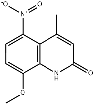 8-Methoxy-4-methyl-5-nitroquinolin-2(1H)-one 结构式