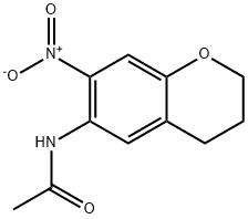 N-(7-NITRO-3,4-DIHYDRO-2H-CHROMEN-6-YL)ACETAMIDE 结构式