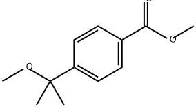 BENZOIC ACID, 4-(1-METHOXY-1-METHYLETHYL)-, METHYL ESTER 结构式