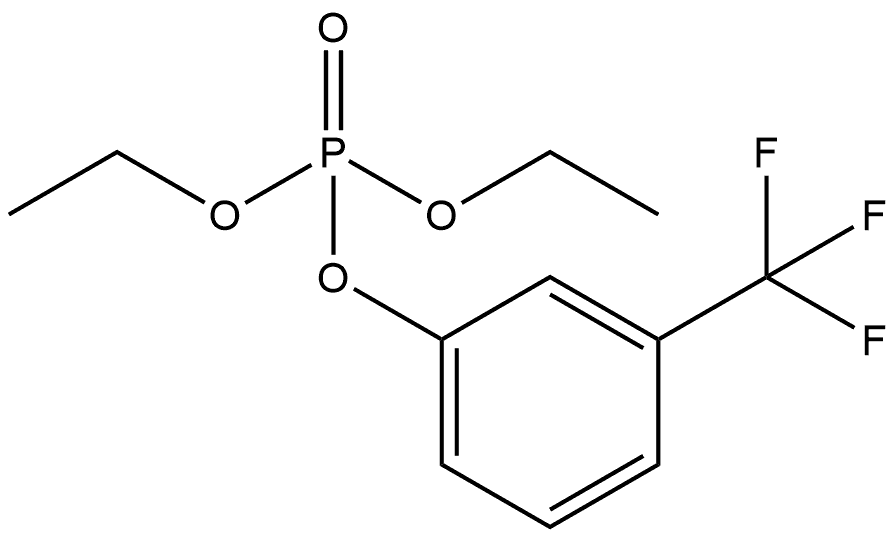 Phosphoric acid, diethyl 3-(trifluoromethyl)phenyl ester 结构式