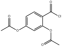 Benzoyl chloride, 2,4-bis(acetyloxy)- 结构式