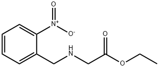 Glycine, N-[(2-nitrophenyl)methyl]-, ethyl ester 结构式