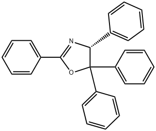 (4R)-4,5-二氢-2,4,5,5-四苯基噁唑 结构式