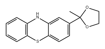 2-(2-甲基-1,3-二氧戊环-2-基)-10H-吩噻嗪 结构式