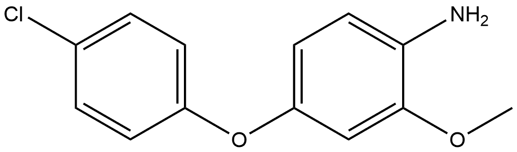 4-(4-chlorophenoxy)-2-methoxyaniline 结构式