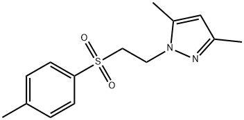 1H-Pyrazole, 3,5-dimethyl-1-[2-[(4-methylphenyl)sulfonyl]ethyl]- 结构式