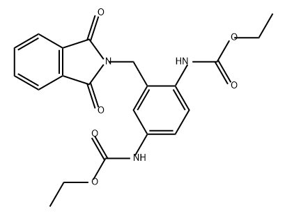 Carbamic acid, [2-[(1,3-dihydro-1,3-dioxo-2H-isoindol-2-yl)methyl]-1,4-phenylene]bis-, diethyl ester (9CI) 结构式