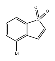 4-溴苯并[B]噻吩1,1-二氧化物 结构式