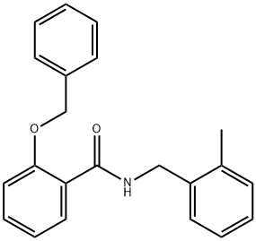 Benzamide, N-[(2-methylphenyl)methyl]-2-(phenylmethoxy)- 结构式