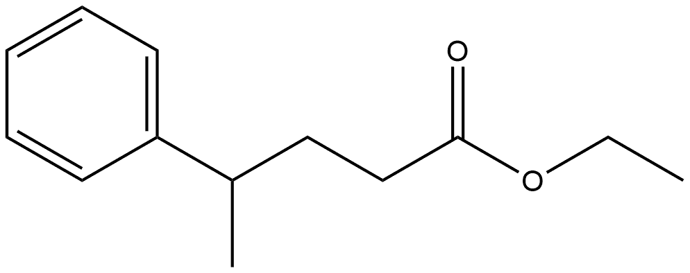 Benzenebutanoic acid, γ-methyl-, ethyl ester 结构式