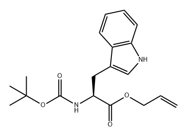 L-Tryptophan, N-[(1,1-dimethylethoxy)carbonyl]-, 2-propen-1-yl ester 结构式