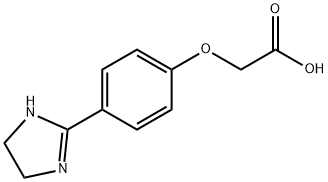 Acetic acid, 2-[4-(4,5-dihydro-1H-imidazol-2-yl)phenoxy]- 结构式