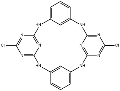 二氯-氮杂杯[2]芳烃[2]三嗪 结构式