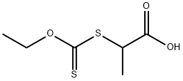 2-(乙氧基硫氧基甲硫基)丙酸 结构式